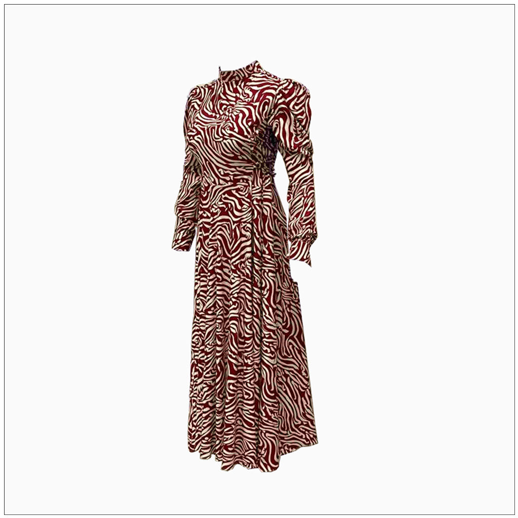 Maxi Long Dress Maroon
