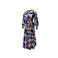 Women’s Blue Maxi Dress Floral Print