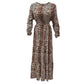 Women’s Tight Pattern Maxi Dress – Elegant & Stylish