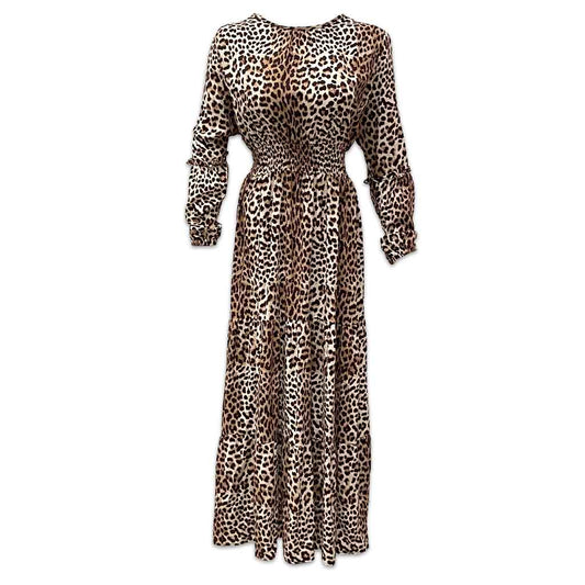 Women’s Tight Pattern Maxi Dress – Elegant & Stylish