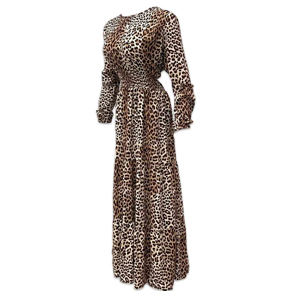 Women’s Tight Pattern Maxi Dress – Elegant & Stylish