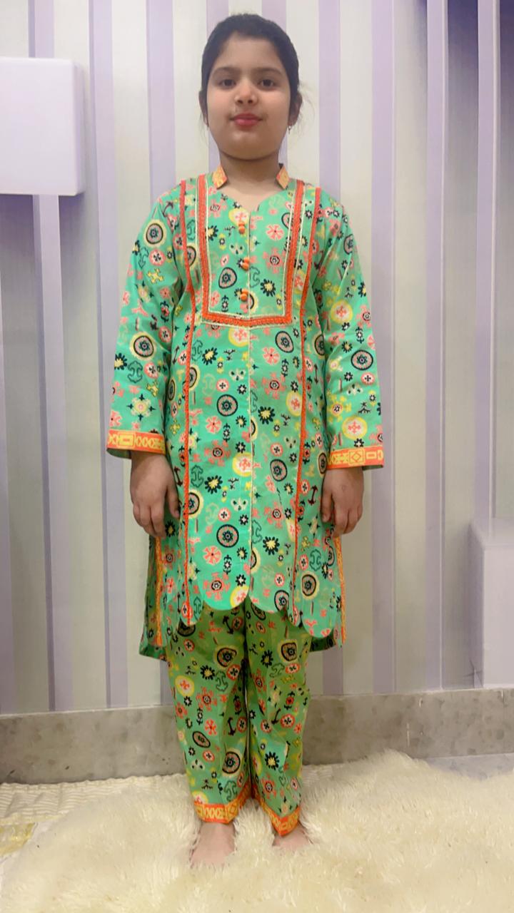 Cotton Pret Light Green 2-Piece Suit