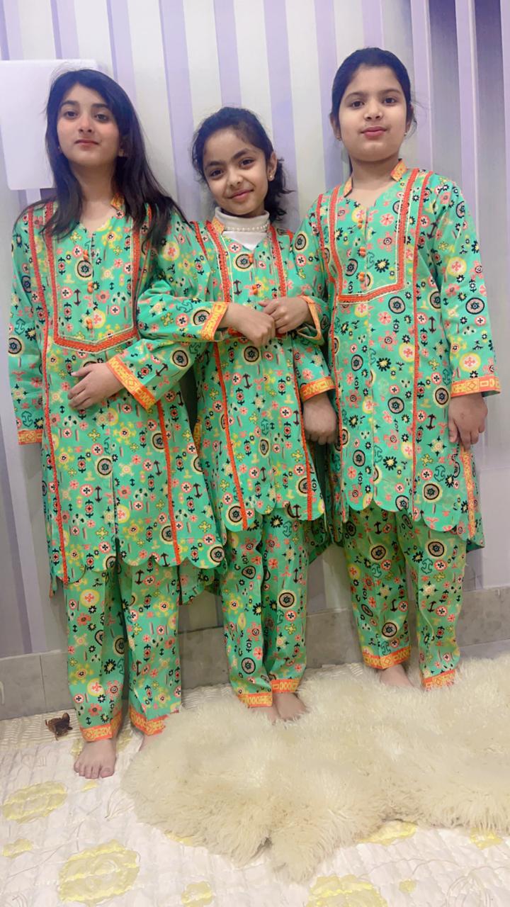 Cotton Pret Light Green 2-Piece Suit