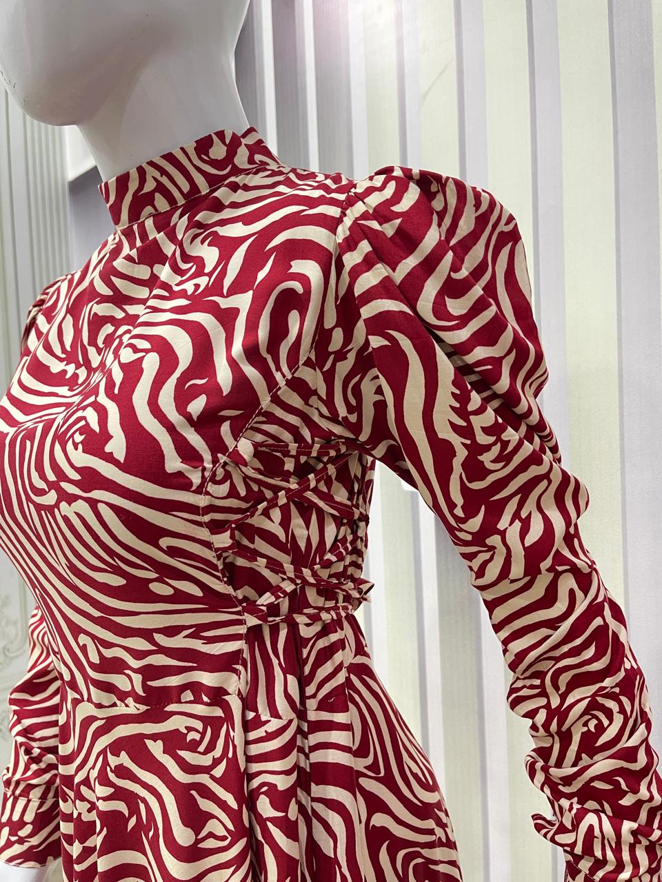 Maxi Long Dress Maroon