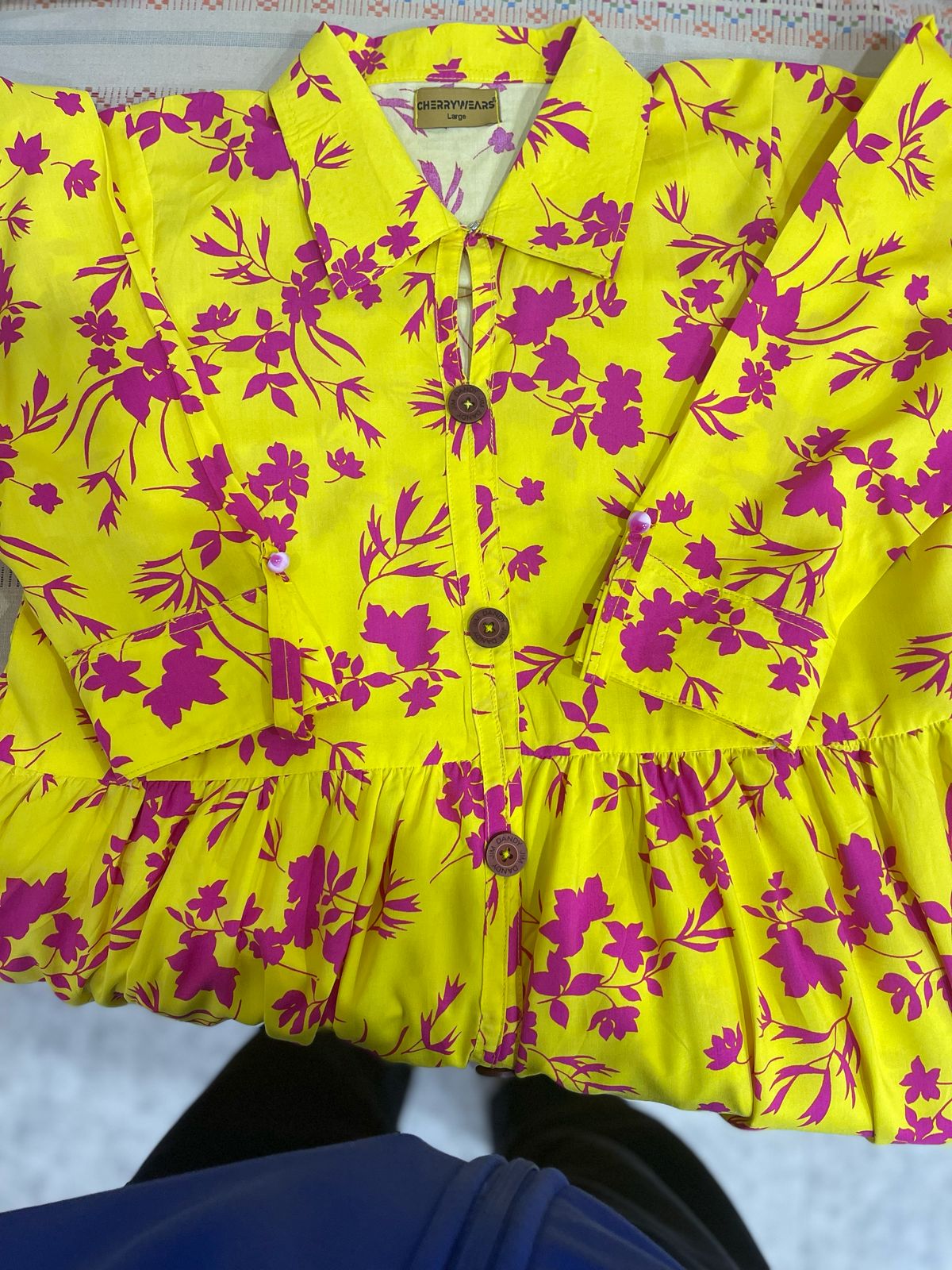 Women's Yellow Floral Maxi Dress