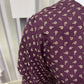 Women’s Maroon Maxi Dress with Floral Print