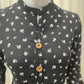 Women’s Black Maxi Dress with White Floral Print