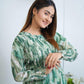 Women's Printed Chiffon Frock  | 1-Piece Standard Size Long Dress