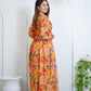 Women's Printed Swiss Lawn Frock – 1-Piece Long Dress | Elegant & Comfortable