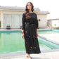 Embroidered Maxi Dress - Spade
