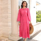 Plain Maxi Dress -Pinky