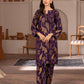 Stylish Women's Stitched Printed Shirt and Trouser Set, 2 Pcs, Arabic Linen
