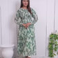 Women's Printed Chiffon Frock  | 1-Piece Standard Size Long Dress